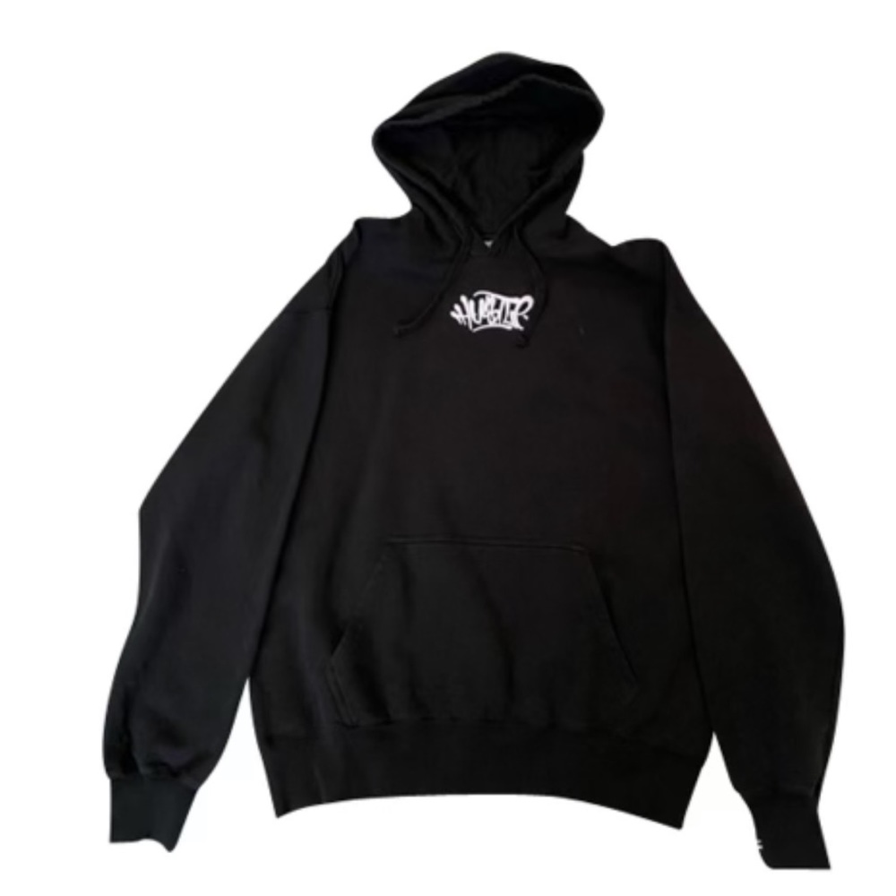 Champion Hustle stitched hooded sweater.